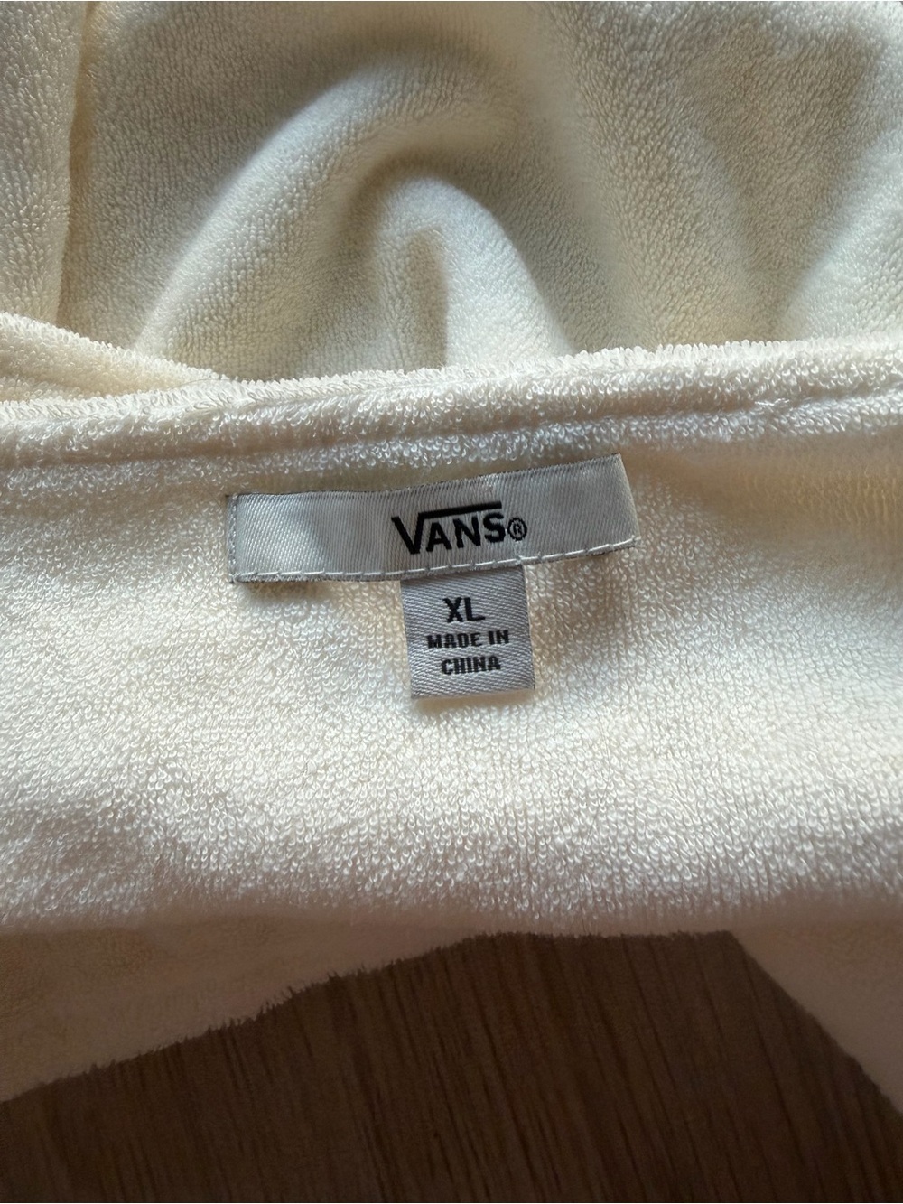 Vans Cream Square-Neck Crop Tank Top - Picture 3 of 3